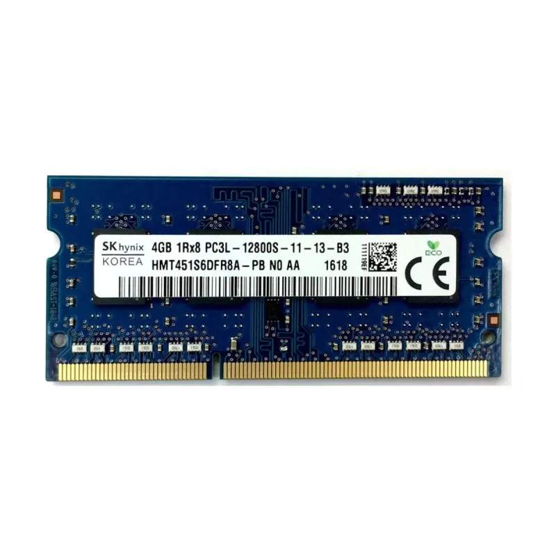 SK Hynix HMT451S6DFR8A-PB 4 GB (1x4 GB) DDR3 1600 MT/s CL11 SO-DIMM Mavi RAM