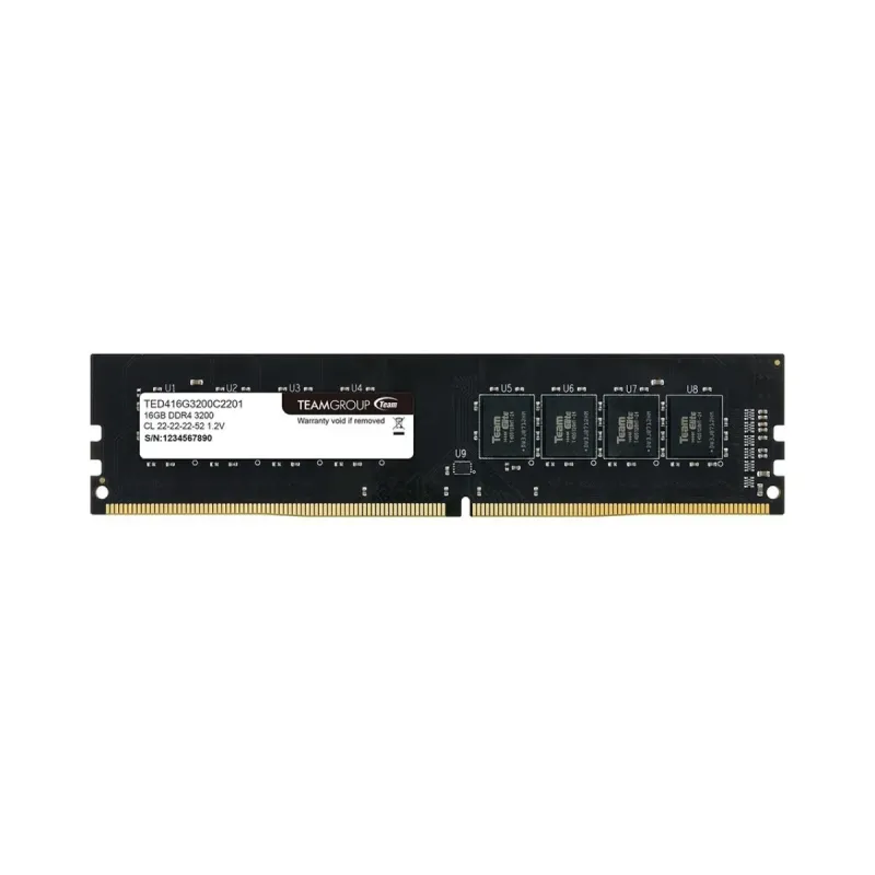 Team Group Elite 16 GB (1x16 GB) DDR4 3200 MT/s CL22 DIMM Siyah RAM