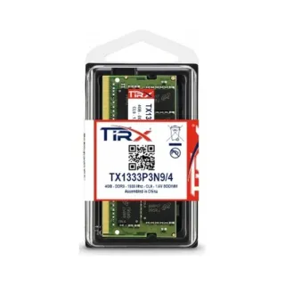 Tirx TX1333P3N9/4 4 GB (1x4 GB) DDR3 1333 MT/s CL9 SO-DIMM Yeşil RAM