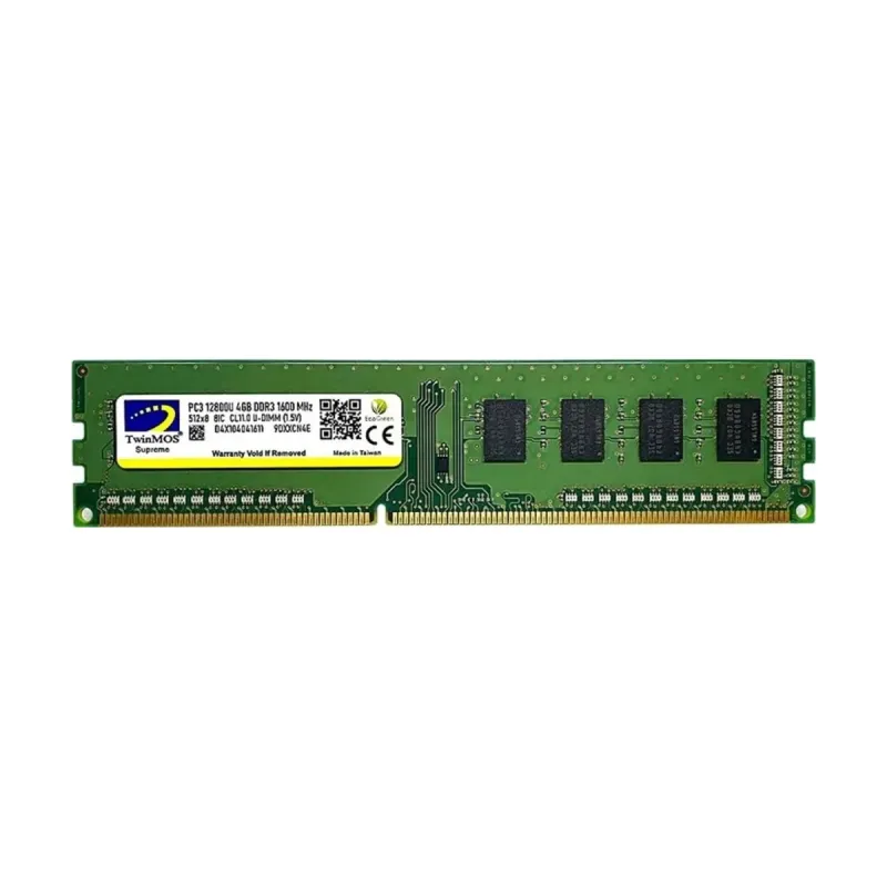 TwinMOS MDD34GB1600D 4 GB (1x4 GB) DDR3 1600 MT/s CL11 DIMM Yeşil RAM
