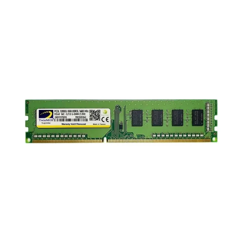 TwinMOS MDD3L8GB1600D 8 GB (1x8 GB) DDR3 1600 MT/s CL11 DIMM Yeşil RAM
