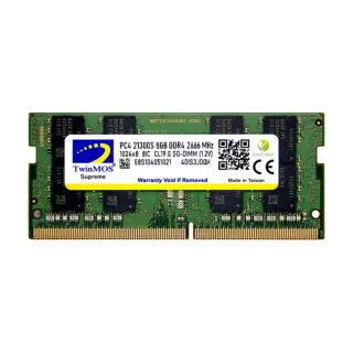 TwinMOS MDD48GB2666N 8 GB (1x8 GB) DDR4 2666 MT/s CL19 SO-DIMM Yeşil RAM