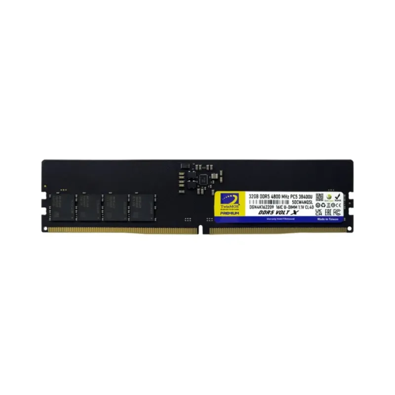 TwinMOS TMD532GB4800U40 32 GB (1x32 GB) DDR5 4800 MT/s CL40 DIMM Siyah RAM