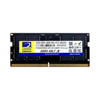 TwinMOS VoltX 16 GB (1x16 GB) DDR5 4800 MT/s CL40 SO-DIMM Siyah RAM