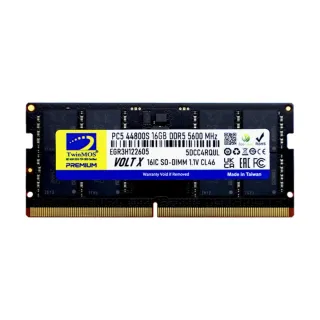 TwinMOS VoltX 16 GB (1x16 GB) DDR5 5600 MT/s CL46 SO-DIMM Siyah RAM