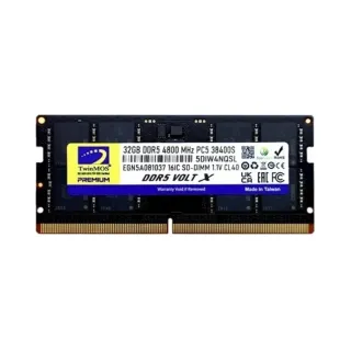 TwinMOS VoltX 32 GB (1x32 GB) DDR5 4800 MT/s CL40 SO-DIMM Siyah RAM