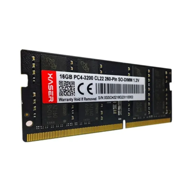 Xaser XS32S22S8/16 16 GB (1x16 GB) DDR4 3200 MT/s CL22 SO-DIMM Siyah RAM