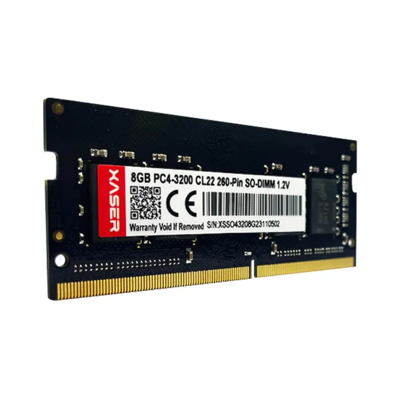 Xaser XS32S22S8/8 8 GB (1x8 GB) DDR4 3200 MT/s CL22 SO-DIMM Siyah RAM