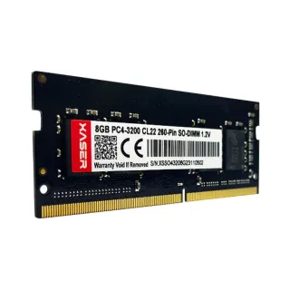 Xaser XS32S22S8/8 8 GB (1x8 GB) DDR4 3200 MT/s CL22 SO-DIMM Siyah RAM