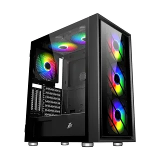1Stplayer AR7-G ATX Siyah Temperli Cam 4 RGB Fanlı 750W PSU Bilgisayar Kasası