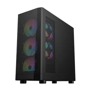 1Stplayer FD5-M Micro ATX Siyah Temperli Cam 4 ARGB Fanlı 600W PSU Bilgisayar Kasası