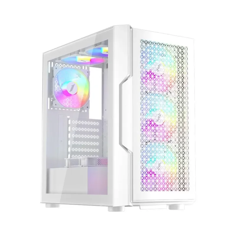 1Stplayer T7 ATX Gri Temperli Cam 4 ARGB Fanlı 650W PSU Bilgisayar Kasası