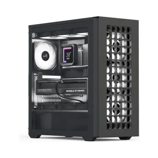 Aerocool D502A ATX Siyah Temperli Cam 4 ARGB Fanlı Bilgisayar Kasası