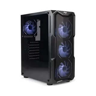 Aigo Aquarius Mesh L17 ATX Siyah Temperli Cam 4 RGB Fanlı 650W PSU Bilgisayar Kasası
