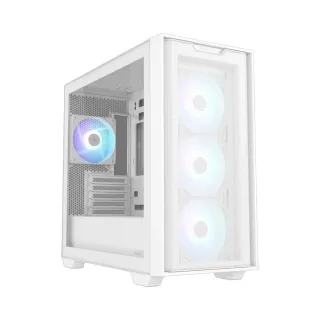 Asus A21 Plus Micro ATX Beyaz Temperli Cam 4 ARGB Fanlı Bilgisayar Kasası