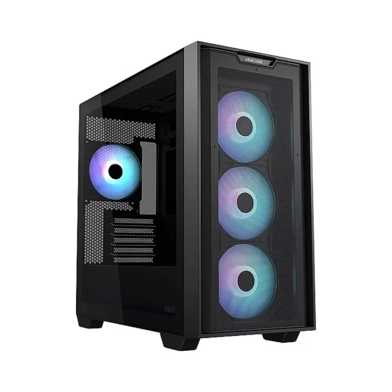 Asus A21 Plus Micro ATX Siyah Temperli Cam 4 ARGB Fanlı Bilgisayar Kasası