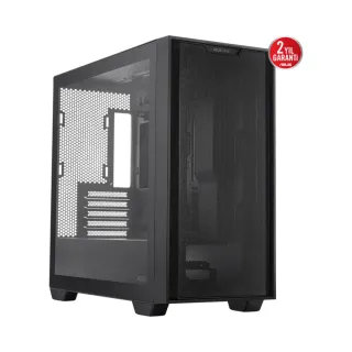 Asus A21 Micro ATX Siyah Temperli Cam Fansız Bilgisayar Kasası