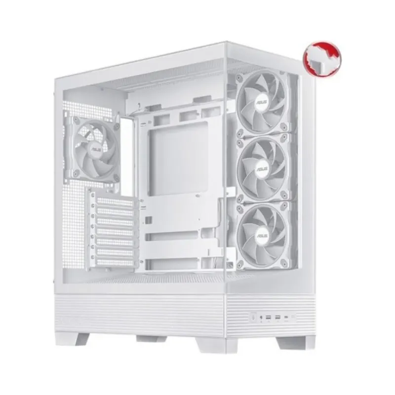 Asus A31 Plus ATX Beyaz Temperli Cam 4 ARGB Fanlı Bilgisayar Kasası