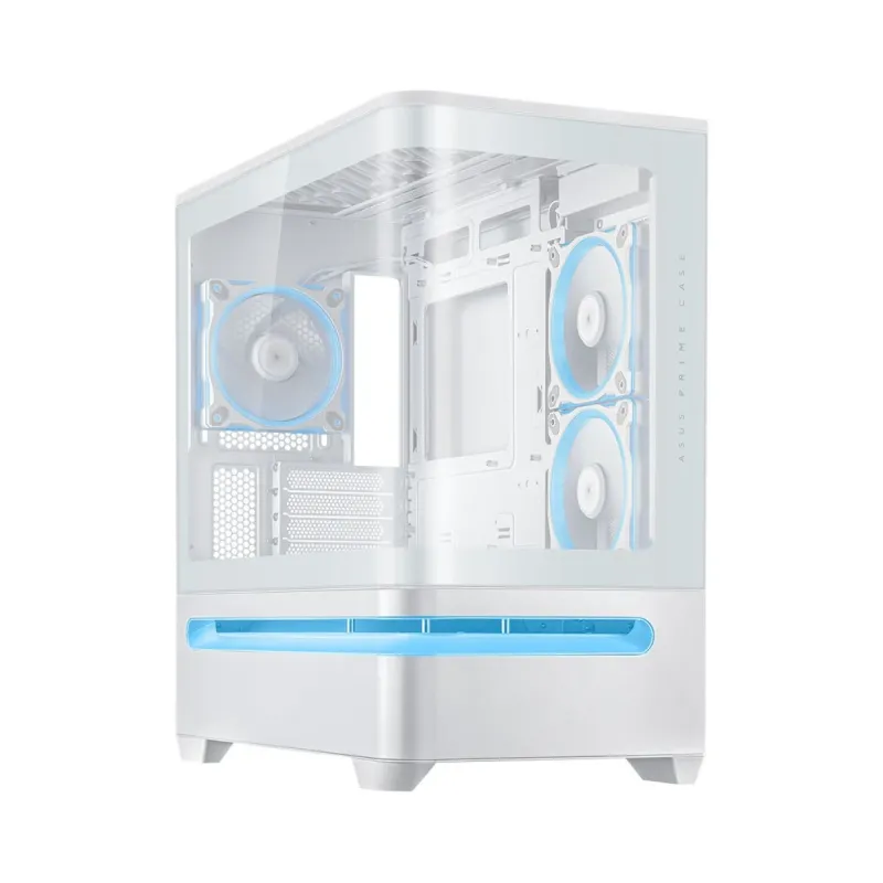 Asus Prime AP202 ARGB Micro ATX Beyaz Temperli Cam 3 ARGB Fanlı Bilgisayar Kasası