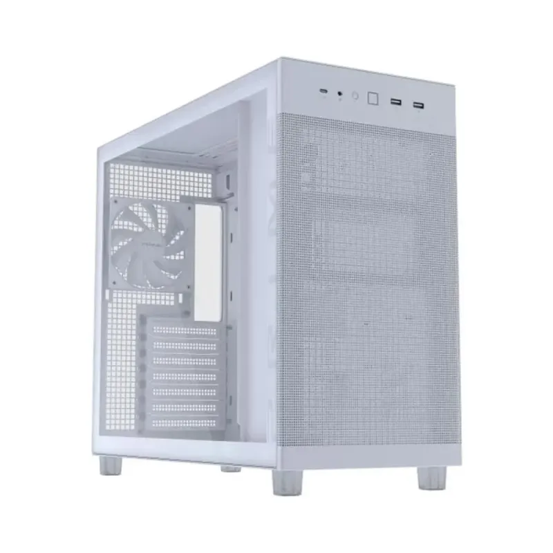 Asus Prime AP303 ATX Beyaz Temperli Cam 1 Fanlı Bilgisayar Kasası