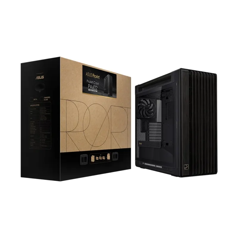 Asus Proart PA602 E-ATX Siyah Temperli Cam 3 Fanlı Bilgisayar Kasası