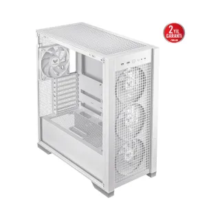 Asus TUF Gaming GT302 E-ATX Beyaz Temperli Cam 4 ARGB Fanlı Bilgisayar Kasası