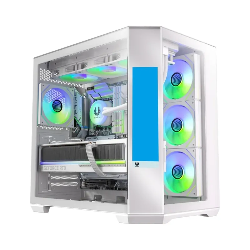 BitFenix Digital T10 EF ATX Beyaz Temperli Cam 4 ARGB Fanlı 850W PSU Bilgisayar Kasası