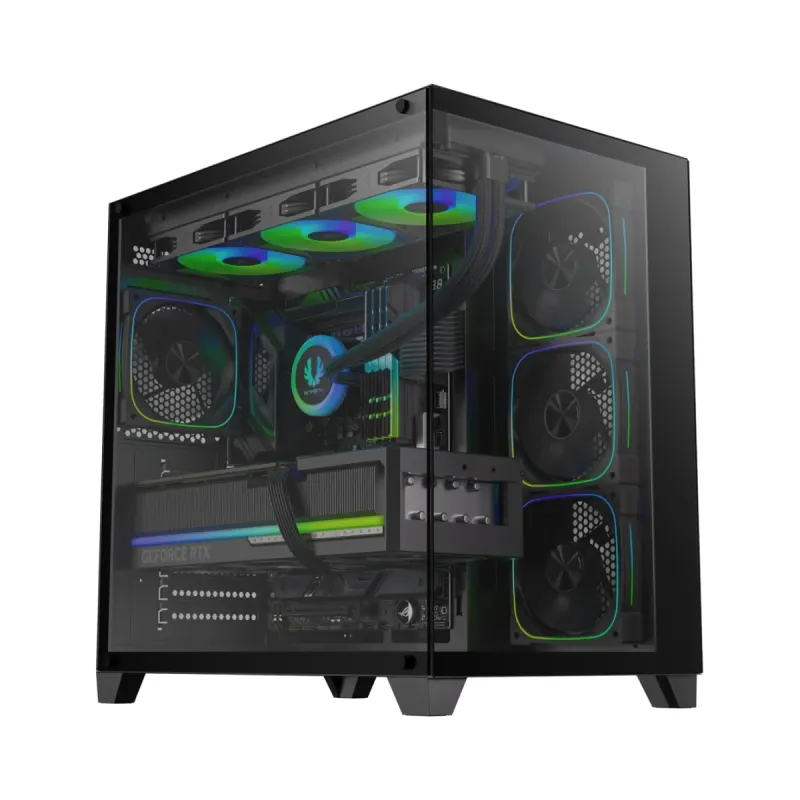 BitFenix Pol II ATX Siyah Temperli Cam 4 FRGB Fanlı 750W PSU Bilgisayar Kasası