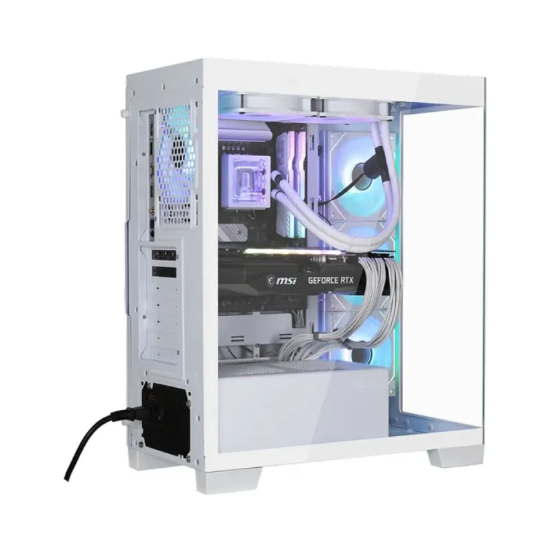 BitFenix W808 ATX Beyaz Temperli Cam 4 ARGB Fanlı 850W PSU Bilgisayar Kasası