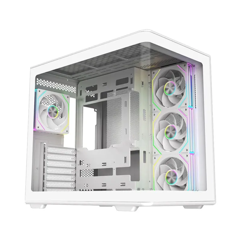 Cooler Master Elite 600 ATX Beyaz Temperli Cam 4 ARGB Fanlı 850W PSU Bilgisayar Kasası