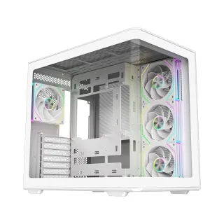 Cooler Master Elite 600 ATX Beyaz Temperli Cam 4 ARGB Fanlı 850W PSU Bilgisayar Kasası
