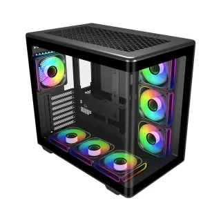 Cooler Master Elite 600 ATX Siyah Temperli Cam 4 ARGB Fanlı Bilgisayar Kasası