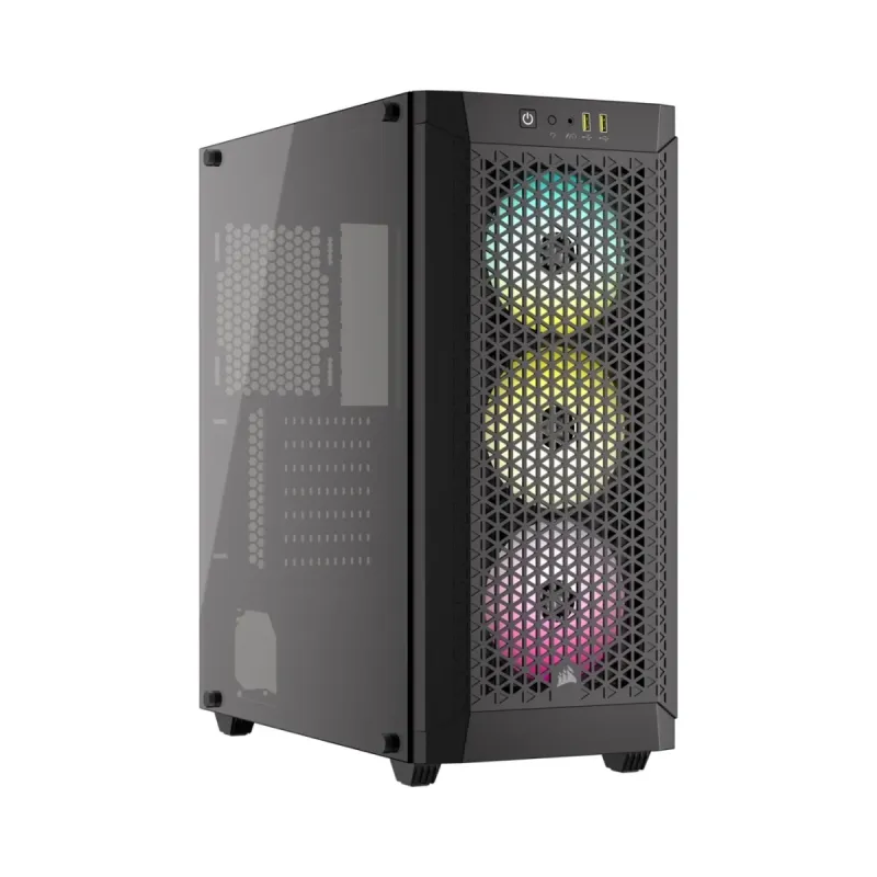 Corsair 480T RGB E-ATX Siyah Temperli Cam 3 Fanlı Bilgisayar Kasası