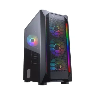 Cougar MX410 ATX Siyah Temperli Cam 4 RGB Fanlı 650W PSU Bilgisayar Kasası