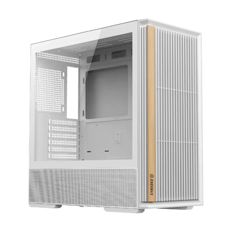 Enermax K3A Air ATX Beyaz Temperli Cam Fansız 850W PSU Bilgisayar Kasası