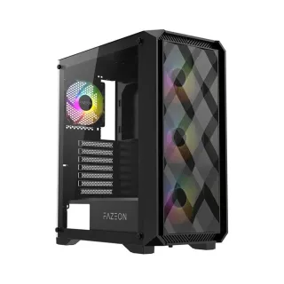 Fazeon F4 ATX Siyah Temperli Cam 4 ARGB Fanlı 650W PSU Bilgisayar Kasası