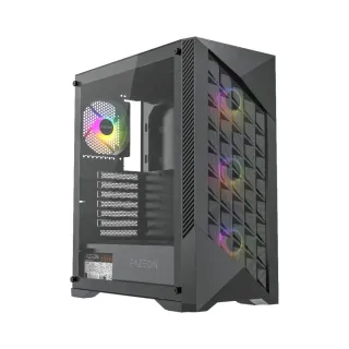 Fazeon F8 E-ATX Siyah Temperli Cam 4 ARGB Fanlı 650W PSU Bilgisayar Kasası