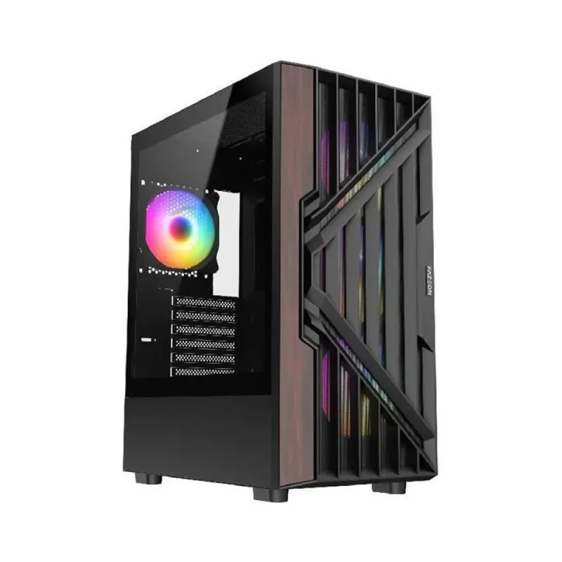 Fazeon F9 E-ATX Siyah Temperli Cam 4 RGB Fanlı 650W PSU Bilgisayar Kasası