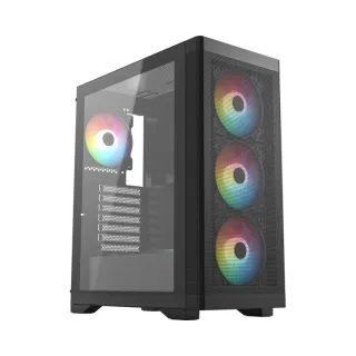 Frisby FC-9480G ATX Siyah Temperli Cam 4 RGB Fanlı 500W PSU Bilgisayar Kasası