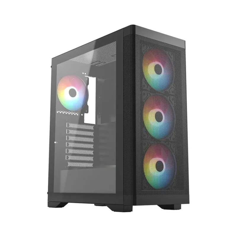 Frisby FC-9480G ATX Siyah Temperli Cam 4 RGB Fanlı 600W PSU Bilgisayar Kasası