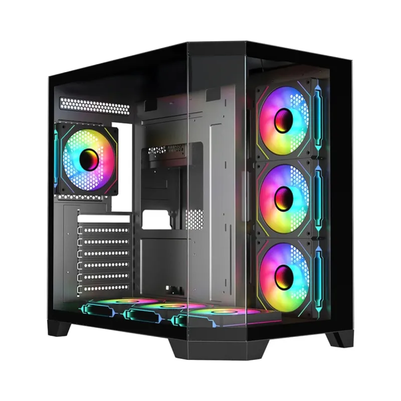 Frisby FC-9550G ATX Siyah Temperli Cam 7 ARGB Fanlı 850W PSU Bilgisayar Kasası