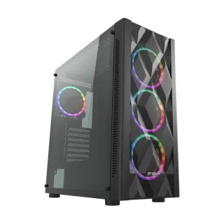 FSP CMT595AL E-ATX Siyah Temperli Cam 4 Rainbow Fanlı 750W PSU Bilgisayar Kasası