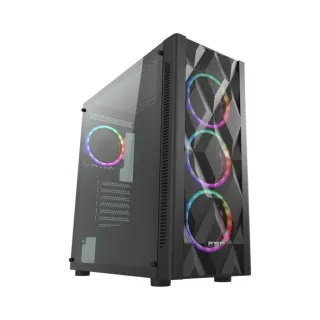 FSP CMT595AL E-ATX Siyah Temperli Cam 4 Rainbow Fanlı 850W PSU Bilgisayar Kasası