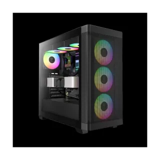 Gamdias Athena M3 E-ATX Siyah Temperli Cam 4 ARGB Fanlı 750W PSU Bilgisayar Kasası