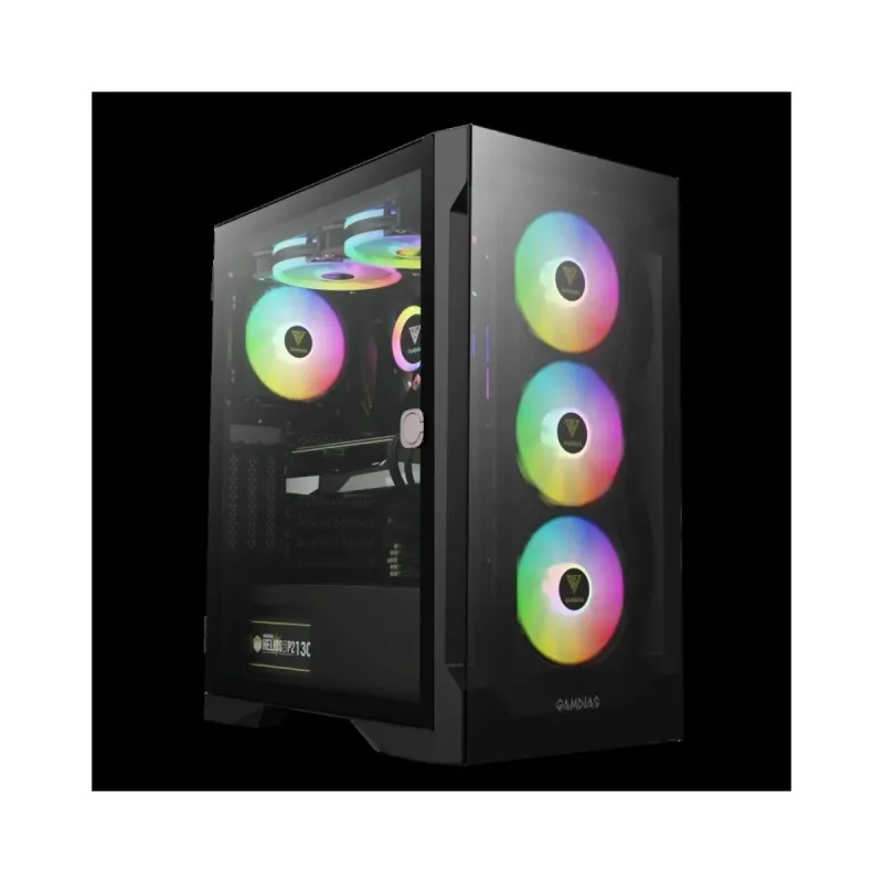 Gamdias Talos E2 Elite ATX Siyah Temperli Cam 4 ARGB Fanlı 850W PSU Bilgisayar Kasası