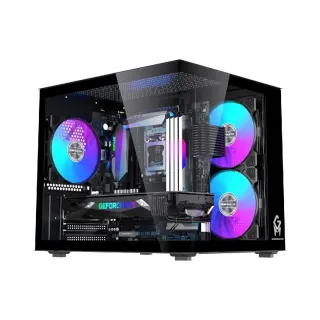 Game Master GM-X1 Micro ATX Siyah Temperli Cam 3 Fanlı Bilgisayar Kasası