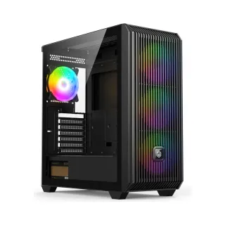 GameBooster E8501B E-ATX Siyah Temperli Cam 4 ARGB Fanlı 850W PSU Bilgisayar Kasası