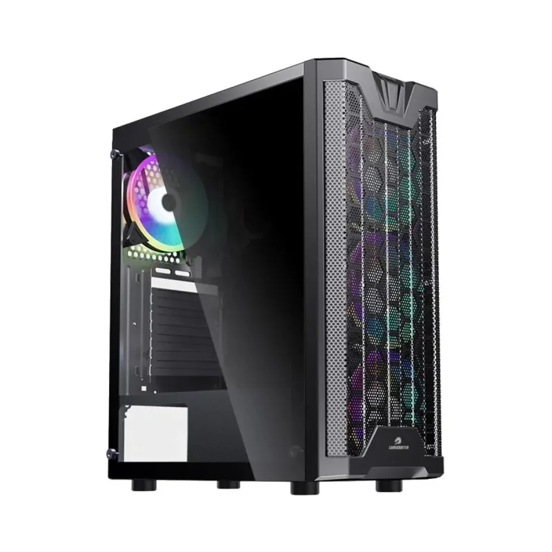 GameBooster GB-F3101B ATX Siyah Temperli Cam 4 RGB Fanlı Bilgisayar Kasası