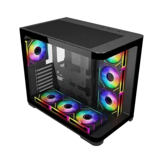 GameBooster GB-G2851BB ATX Siyah Temperli Cam 4 ARGB Fanlı Bilgisayar Kasası