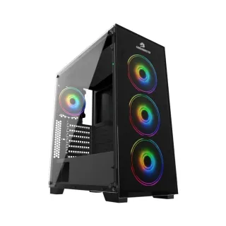 GameBooster GB-PE05B ATX Siyah Temperli Cam 4 RGB Fanlı 600W PSU Bilgisayar Kasası